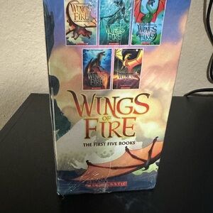 Scholastic Wings of Fire Collection with Colorful Dragon Covers